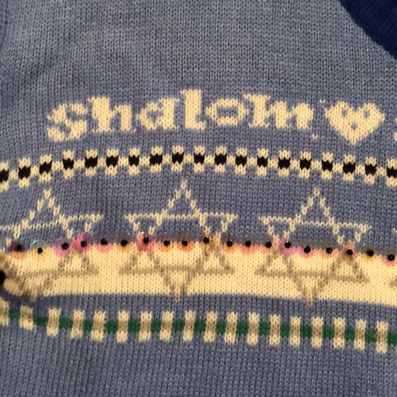 Hooked Up Brand Hanukkah Dreidel Sweater-L - Picture 6 of 16